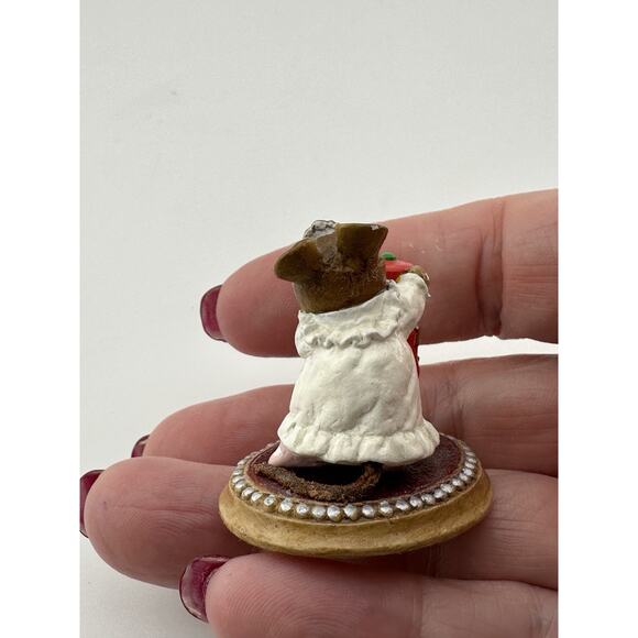 Wee Forest Folk " The Nutcracker" Mouse M-174 1991 DP Red Nutcracker White Dress - Picture 6 of 9